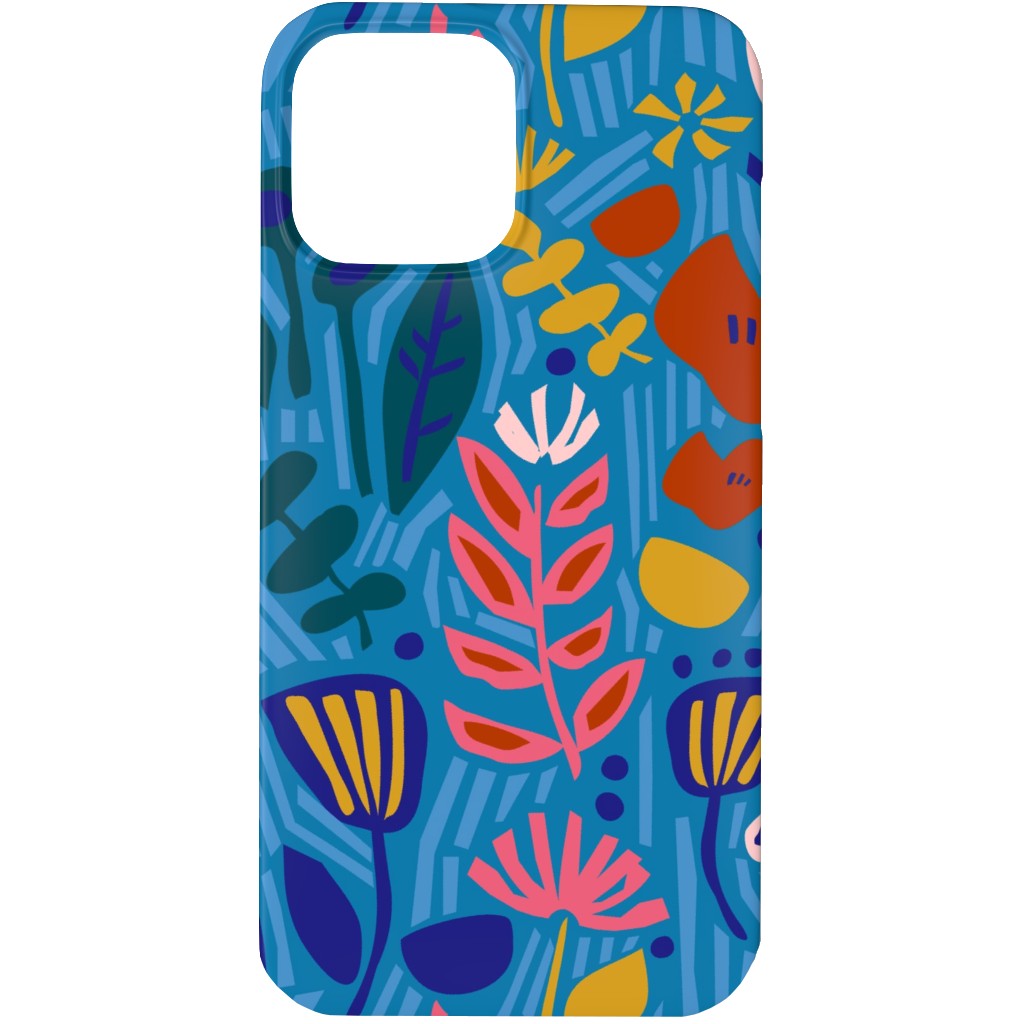 Paper Cut Floral Garden Phone Case, Silicone Liner Case, Matte, iPhone 13 Pro, Multicolor