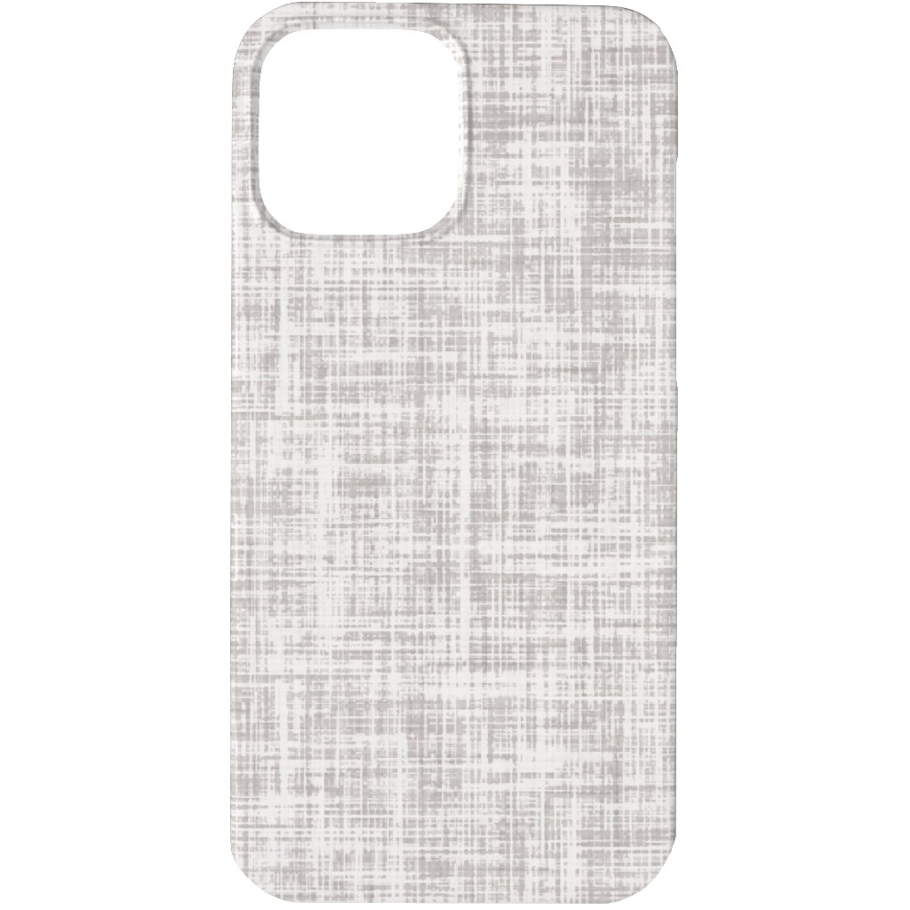 Vintage Linen Phone Case, Slim Case, Matte, iPhone 13 Pro, Gray