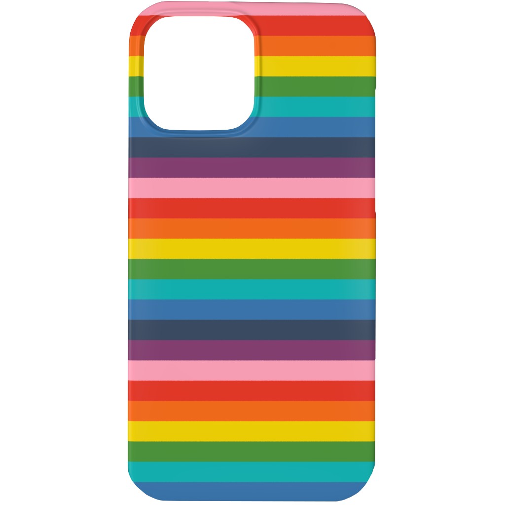Colorful Live - Rainbow Stripe Phone Case, Slim Case, Matte, iPhone 13 Pro, Multicolor
