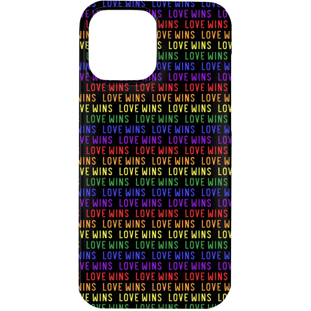 Love Wins Rainbow Phone Case, Slim Case, Matte, iPhone 13 Pro, Multicolor