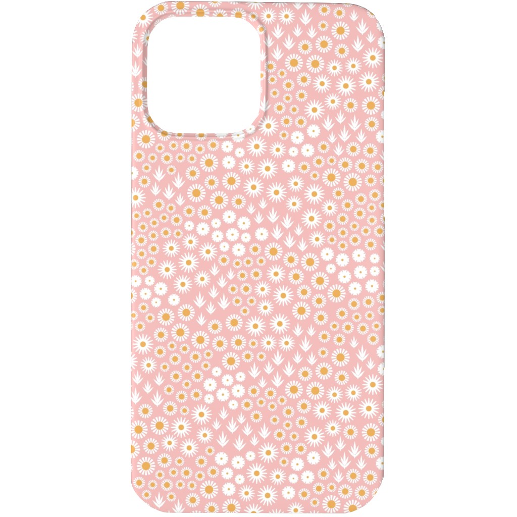 Ditsy Flowers - Pink Phone Case, Slim Case, Matte, iPhone 13 Pro, Pink