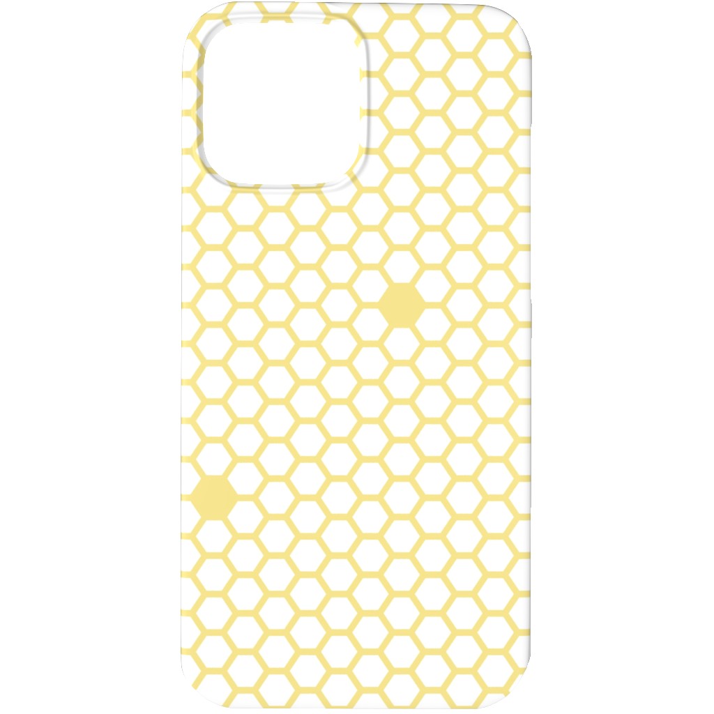 Honeycomb - Sugared Spring - Yellow Phone Case, Slim Case, Matte, iPhone 13 Pro, Yellow, Classic Yellow