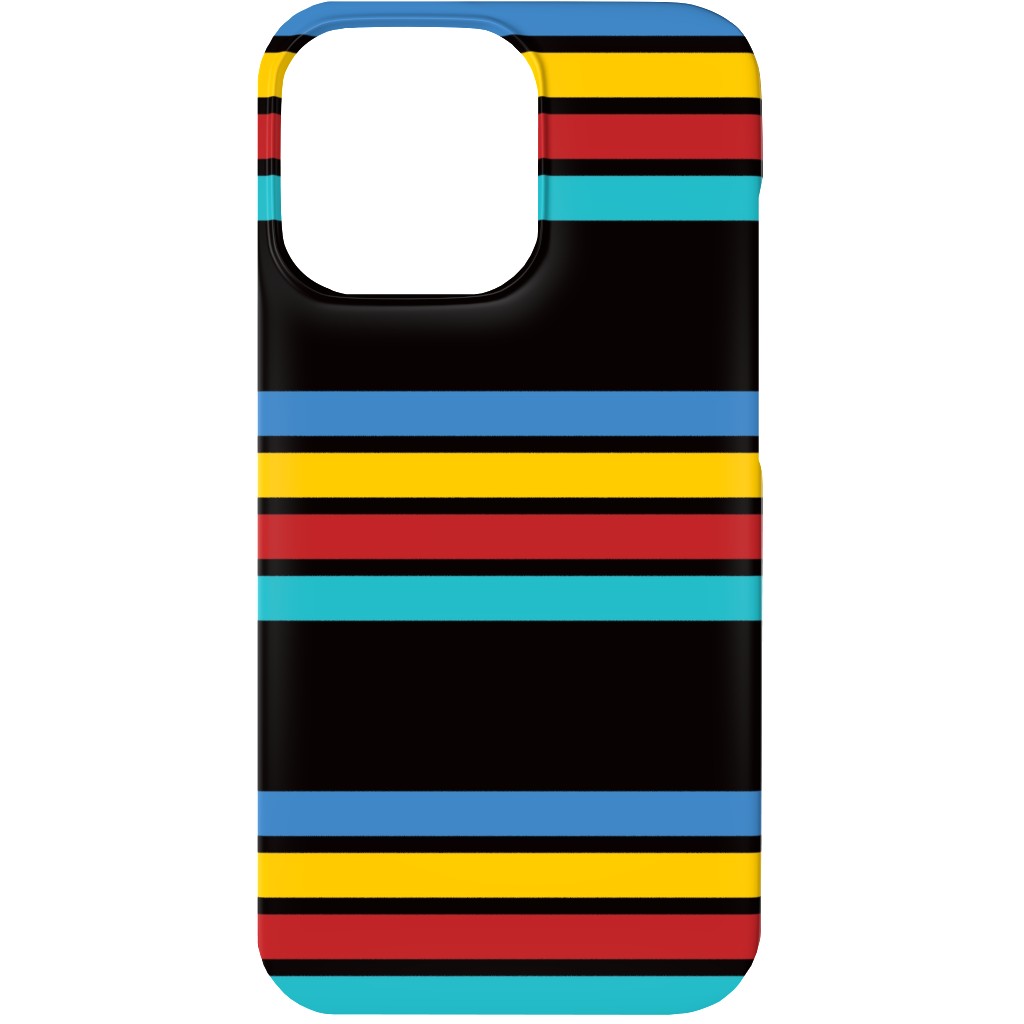 Classic Camping Stripes - Multi Phone Case, Silicone Liner Case, Matte, iPhone 13, Multicolor