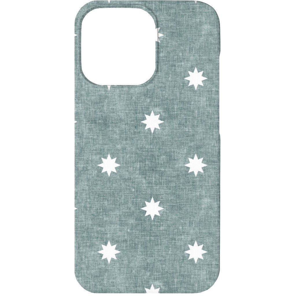 Vintage Stars Phone Case, Silicone Liner Case, Matte, iPhone 13, Blue, Mantis