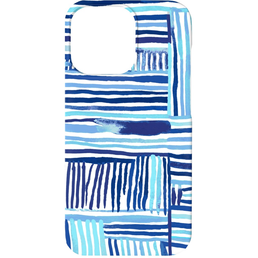 Linear Meditation Phone Case, Silicone Liner Case, Matte, iPhone 13, Blue, Boardwalk