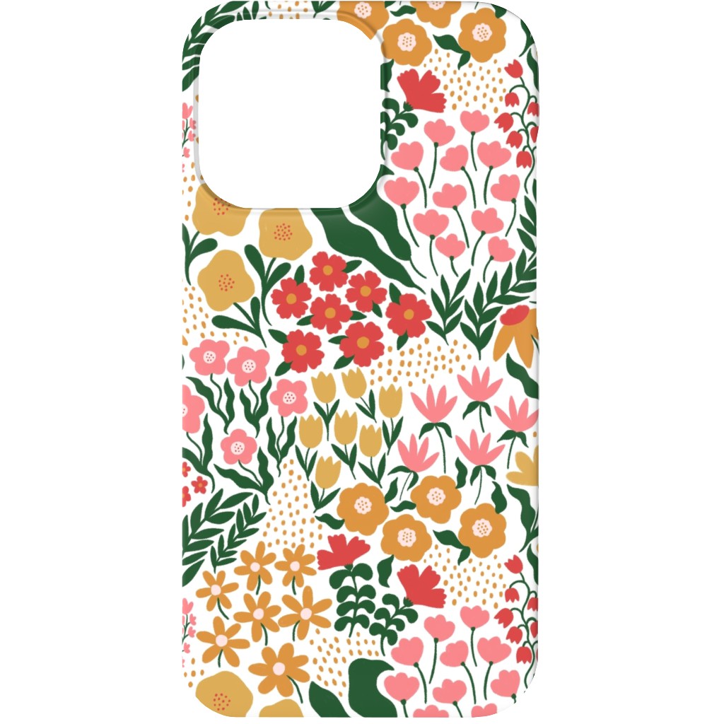 Wild Meadow - Light Phone Case, Silicone Liner Case, Matte, iPhone 13, Multicolor