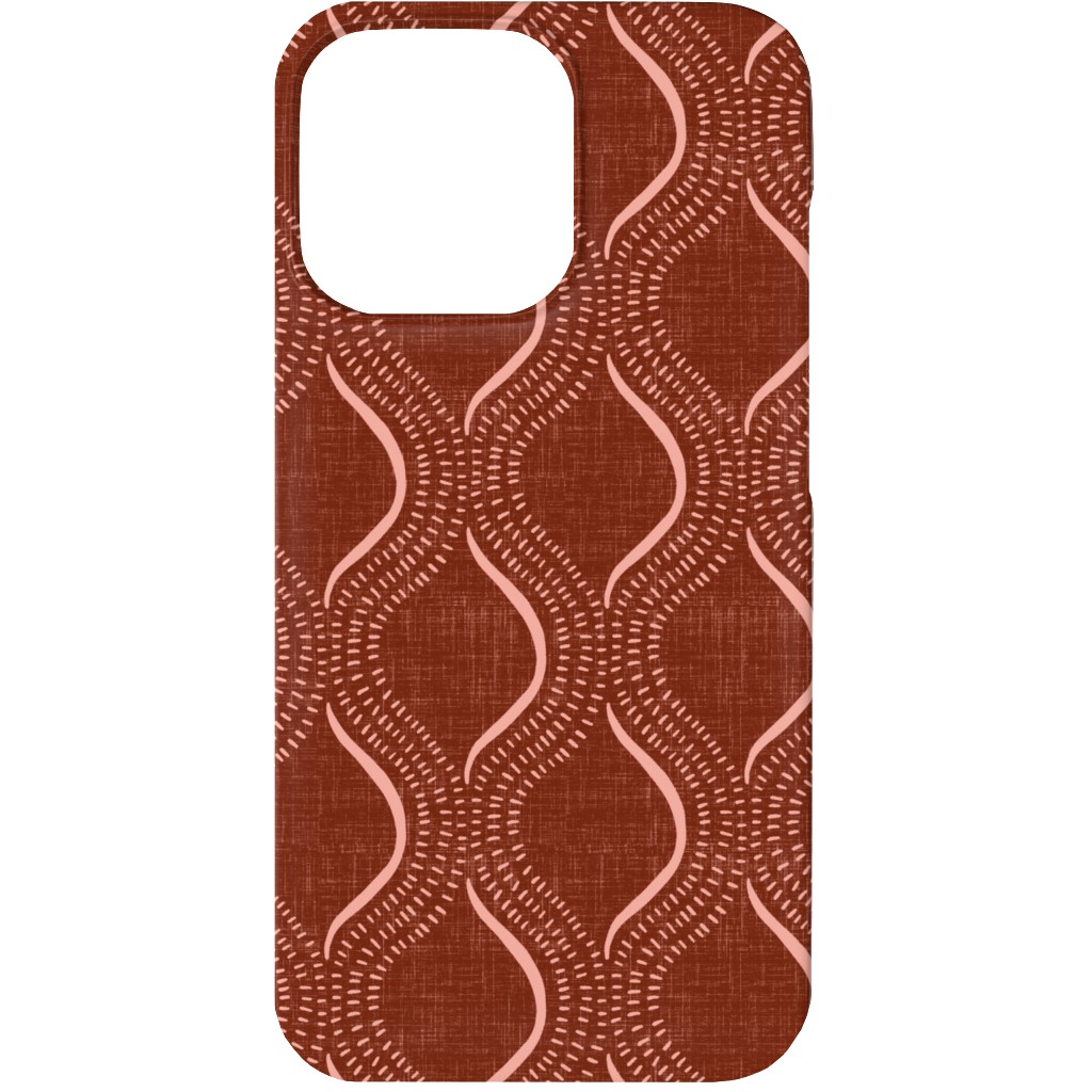 Forever Optimistic - Rust Phone Case, Silicone Liner Case, Matte, iPhone 13, Red, Red