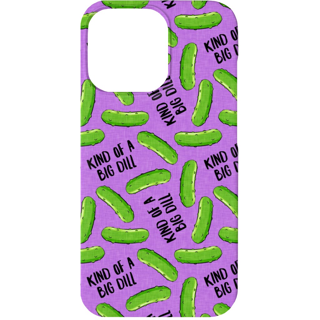 Kind of a Big Dill - Pickles - Purple Phone Case, Silicone Liner Case, Matte, iPhone 13, Purple