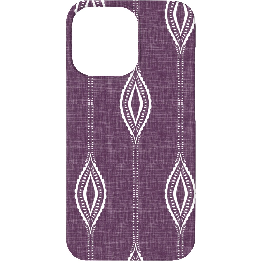 Diamant - Eggplant Phone Case, Silicone Liner Case, Matte, iPhone 13, Purple, Purple