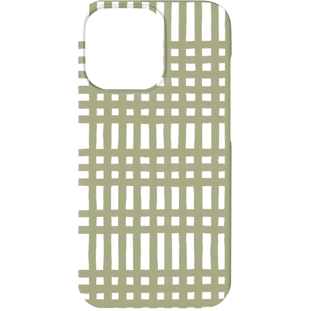 Loose Weave Phone Case, Silicone Liner Case, Matte, iPhone 13, Green, Classic Green