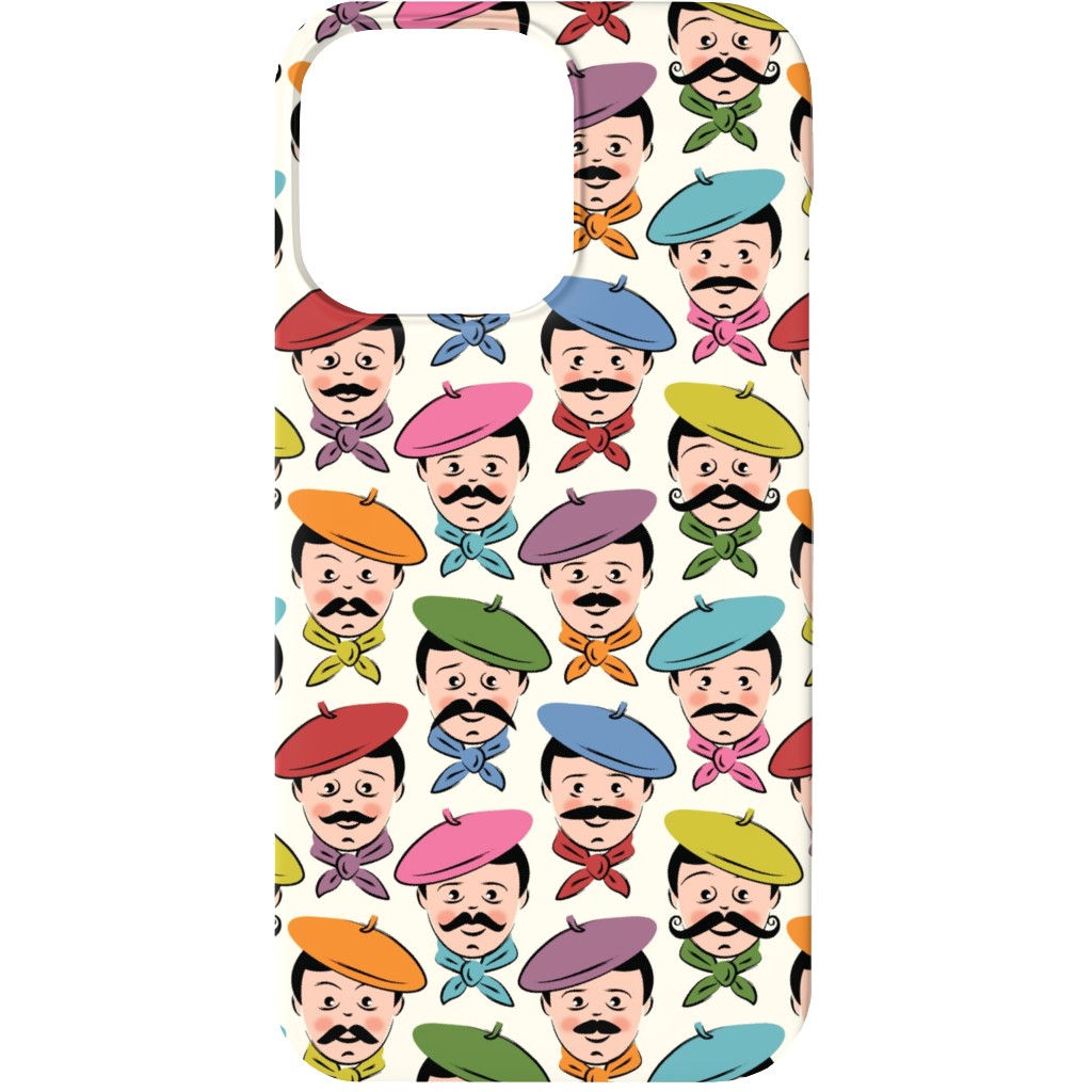 Men With Mustaches and Bandanas - Multi Phone Case, Silicone Liner Case, Matte, iPhone 13, Multicolor