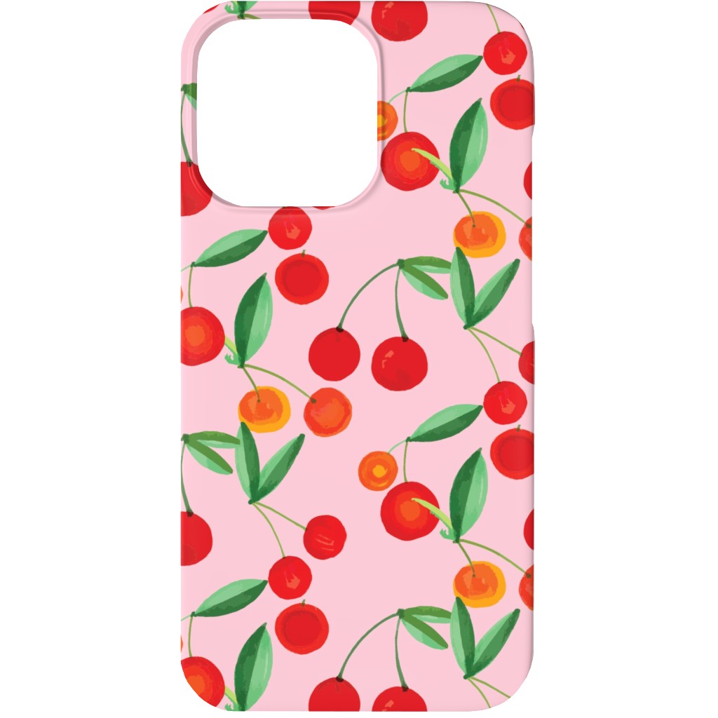 Cherry Farm Phone Case, Silicone Liner Case, Matte, iPhone 13, Pink