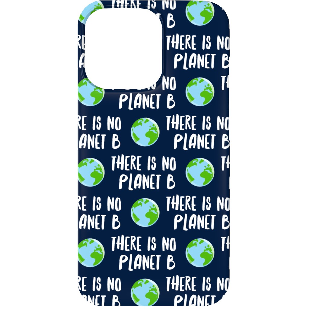 There Is No Planet B - Earth Navy Phone Case, Silicone Liner Case, Matte, iPhone 13, Green, Classic Green