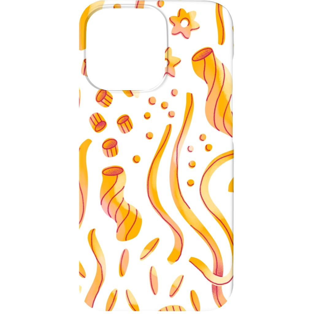 Yummy Noodles Phone Case, Silicone Liner Case, Matte, iPhone 13, Orange