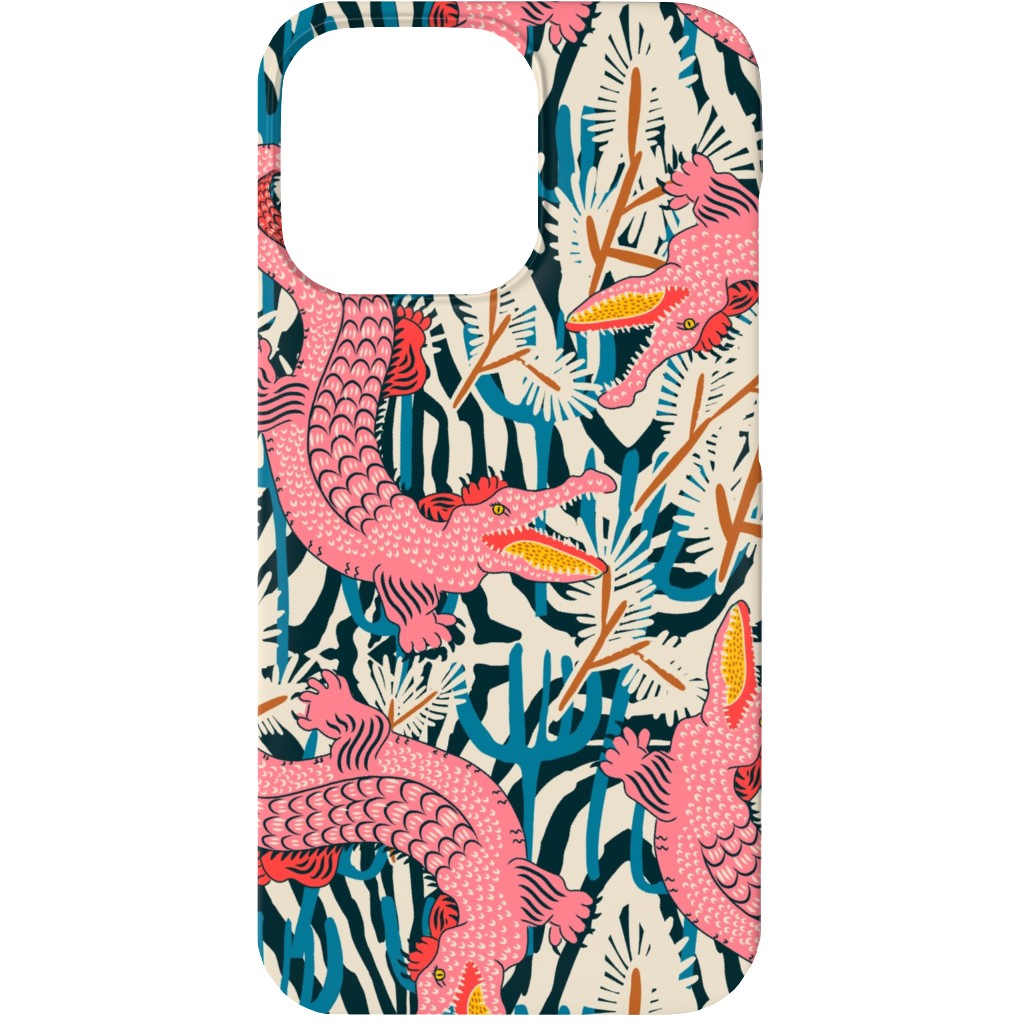 Bazaar Cosmic Gator - Multi Phone Case, Slim Case, Matte, iPhone 13, Multicolor