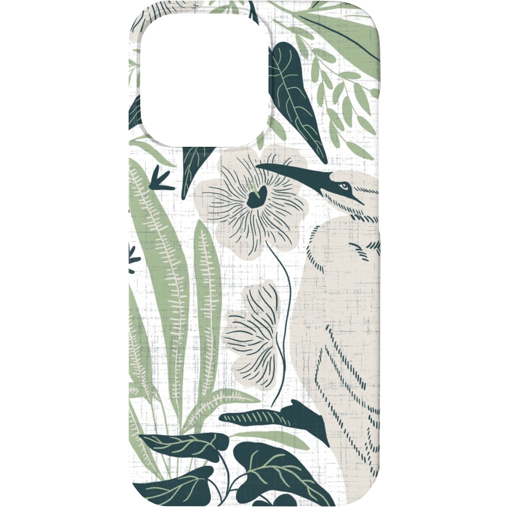 Tropical Hawaiian Dreams Phone Case, Slim Case, Matte, iPhone 13, Green, Smoke