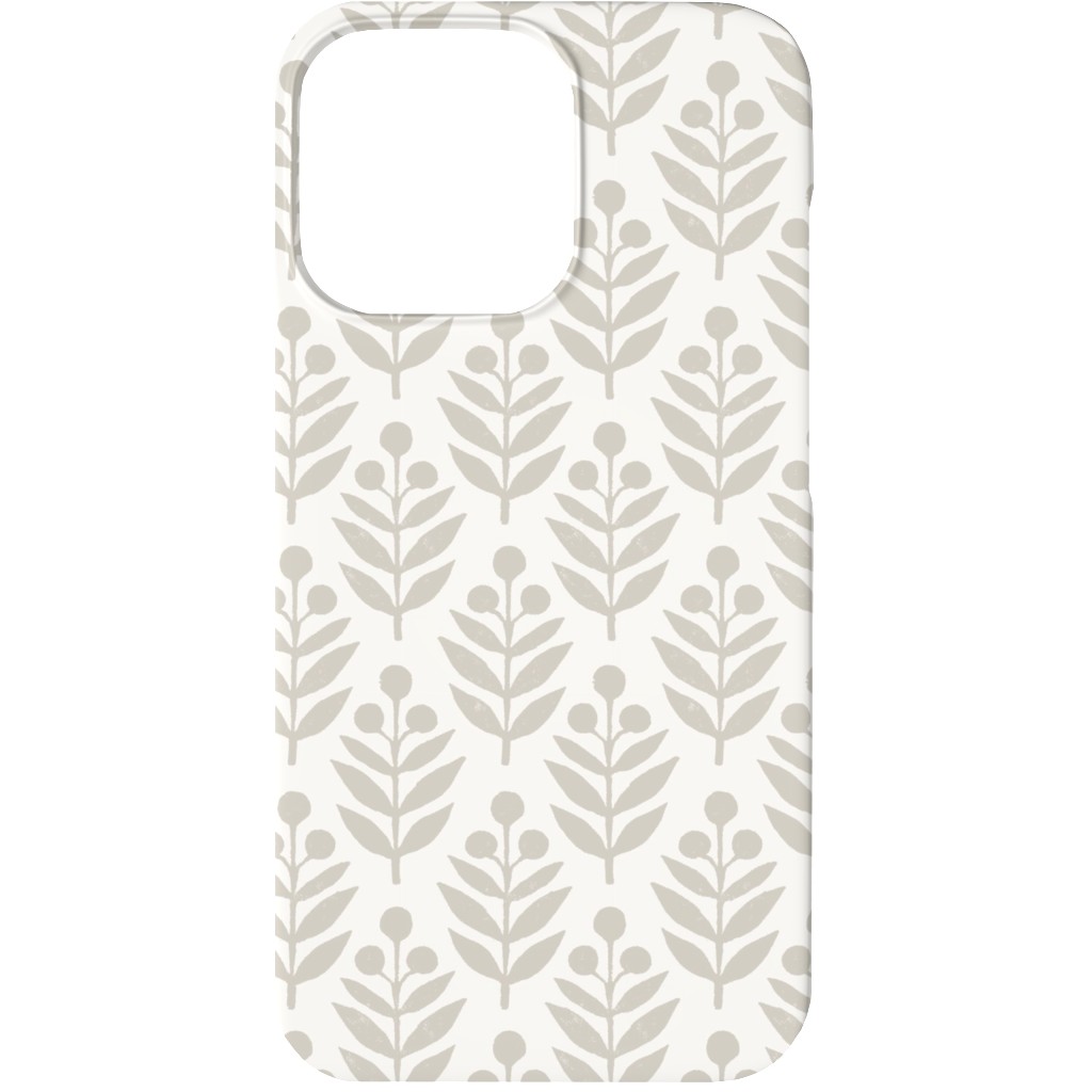 Lotti Quiet Phone Case, Slim Case, Matte, iPhone 13, Beige