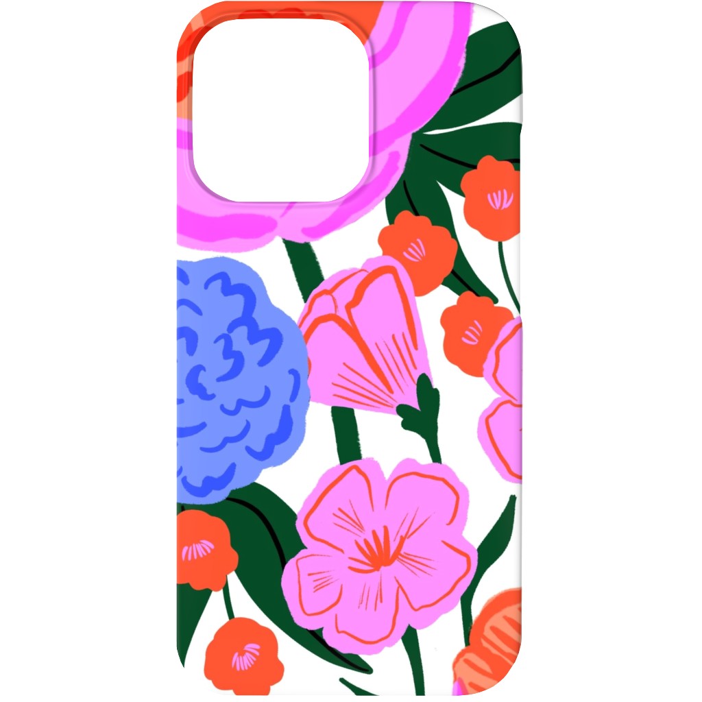 Garden Floral - Brights Phone Case, Slim Case, Matte, iPhone 13, Multicolor