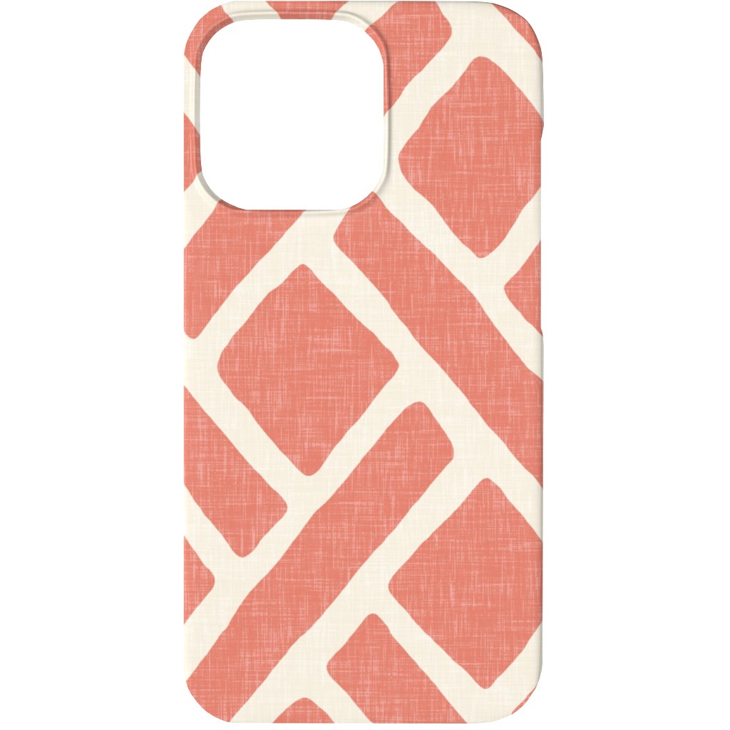 Savannah Trellis Phone Case, Slim Case, Matte, iPhone 13, Pink