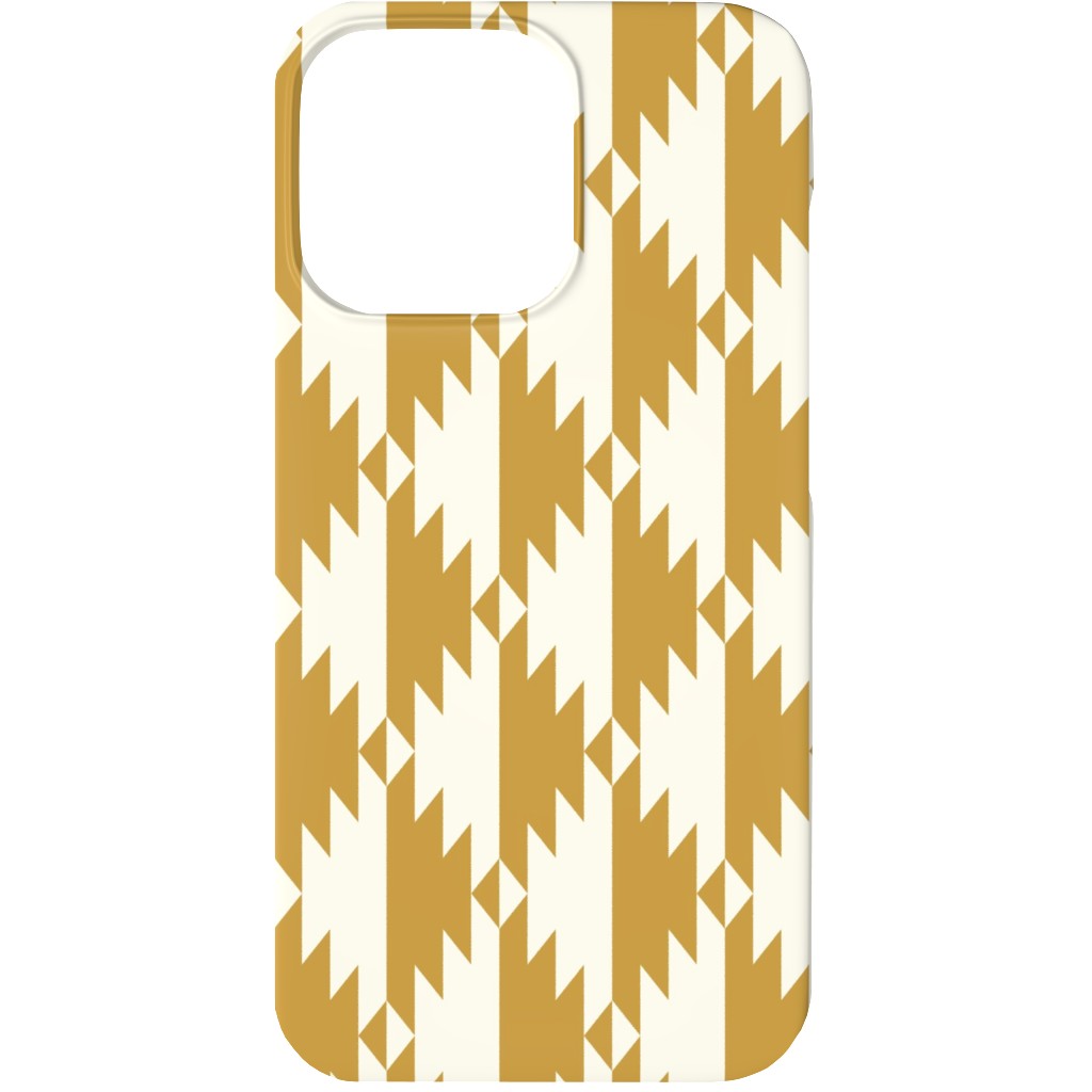 Tribal - Gold Phone Case, Slim Case, Matte, iPhone 13, Yellow