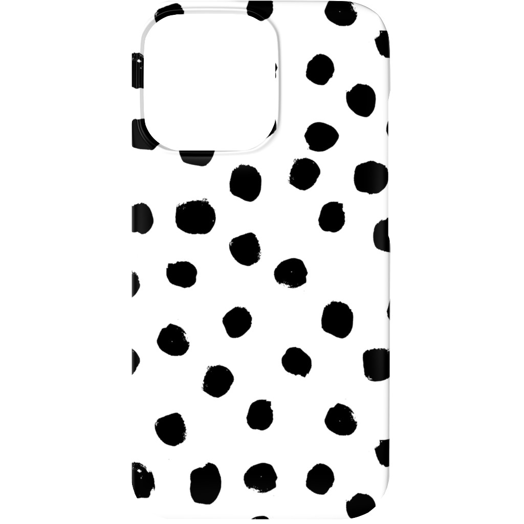 Soft Painted Dots Phone Case, Slim Case, Matte, iPhone 13, White
