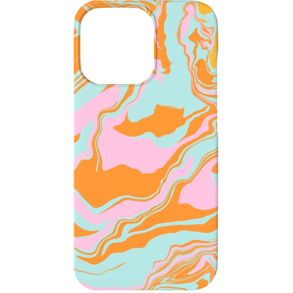 Marmor Phone Case, Slim Case, Matte, iPhone 13, Orange, Frost