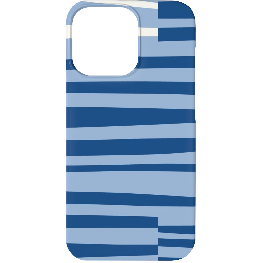 Twiggy Stripes Phone Case, Slim Case, Matte, iPhone 13, Blue, Light Blue