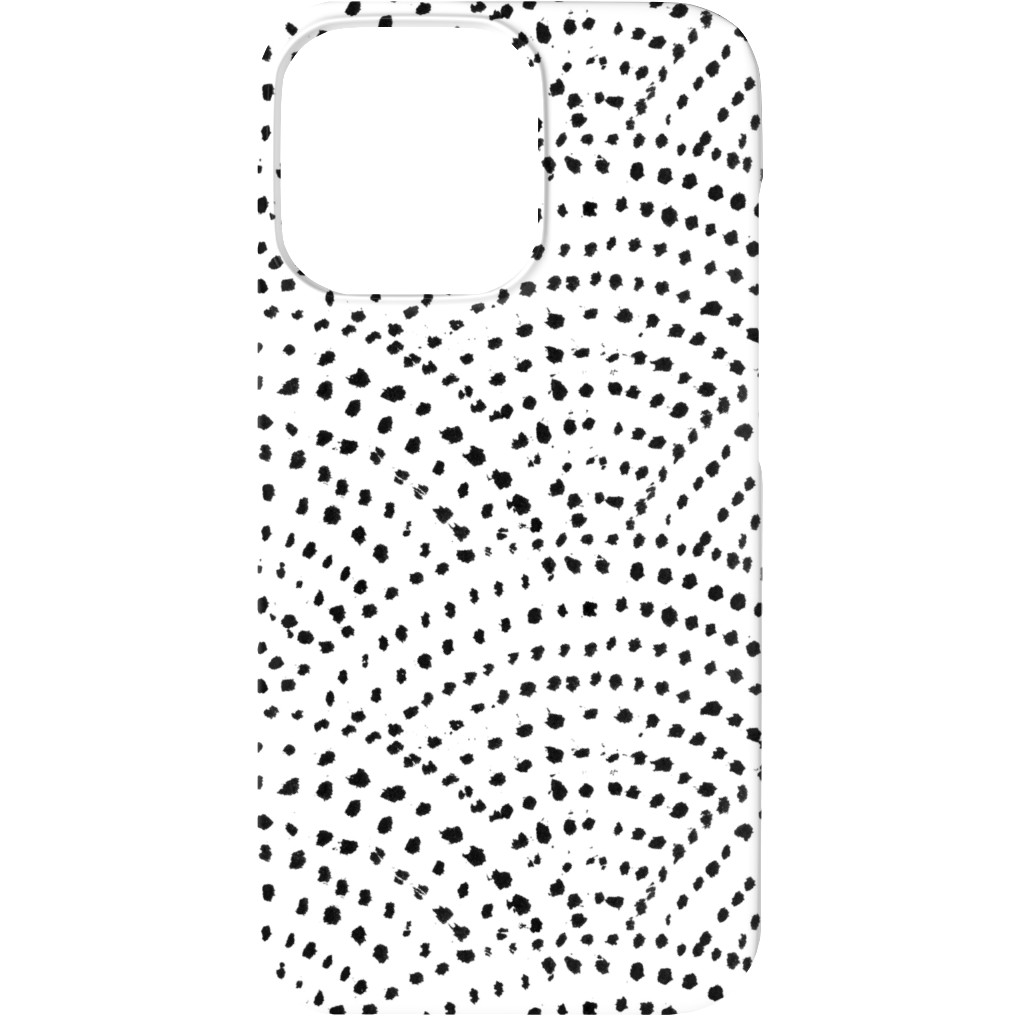 Ink Dot Scales Phone Case, Slim Case, Matte, iPhone 13, White
