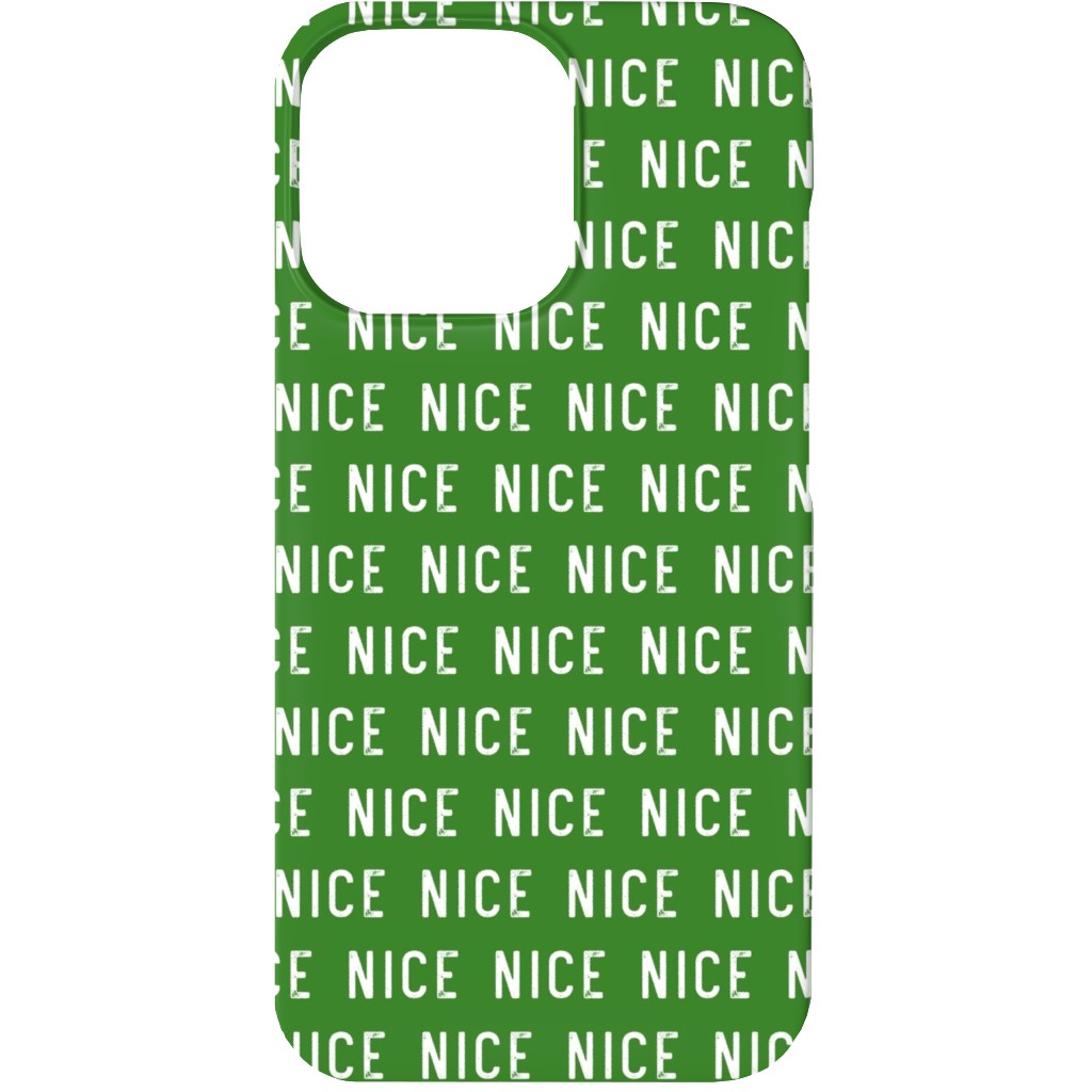 Nice - Green Phone Case, Slim Case, Matte, iPhone 13, Green, Classic Green