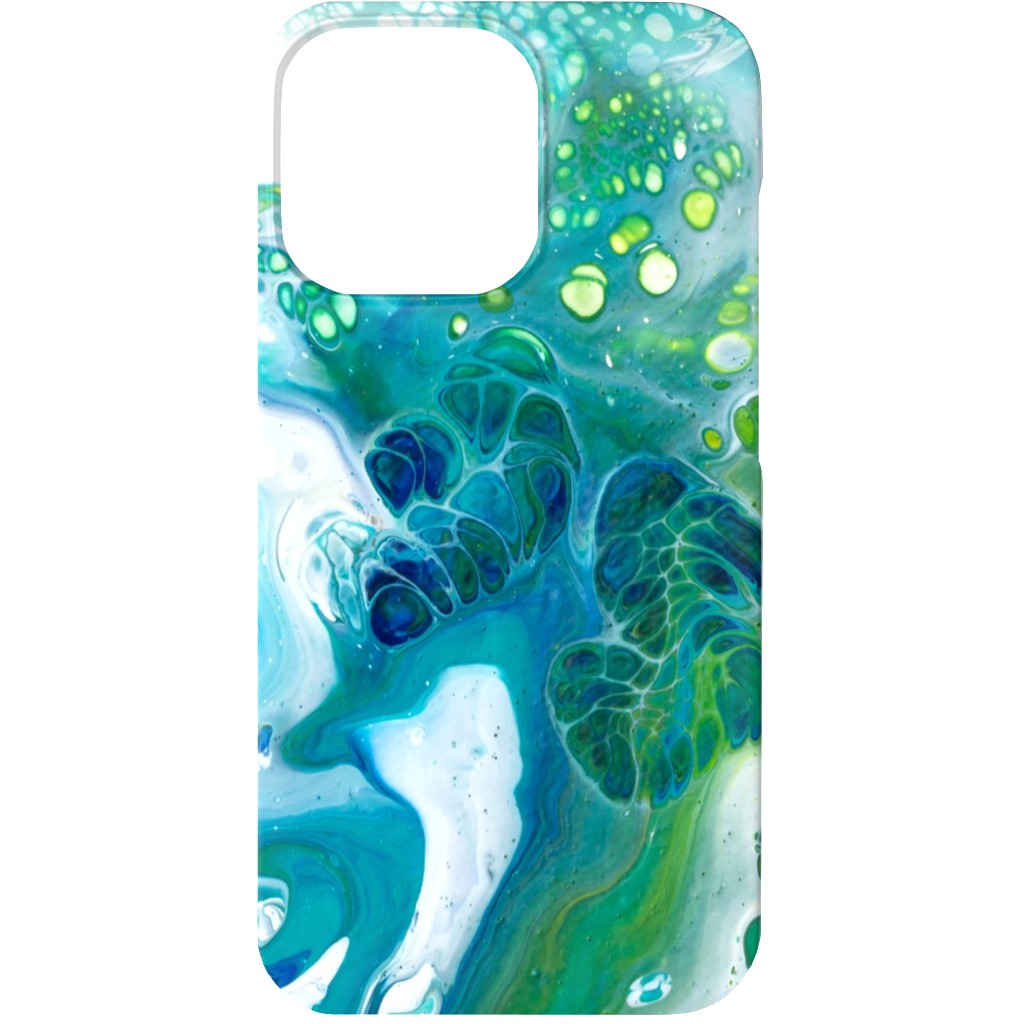 Acrylic Flow Phone Case, Slim Case, Matte, iPhone 13, Green