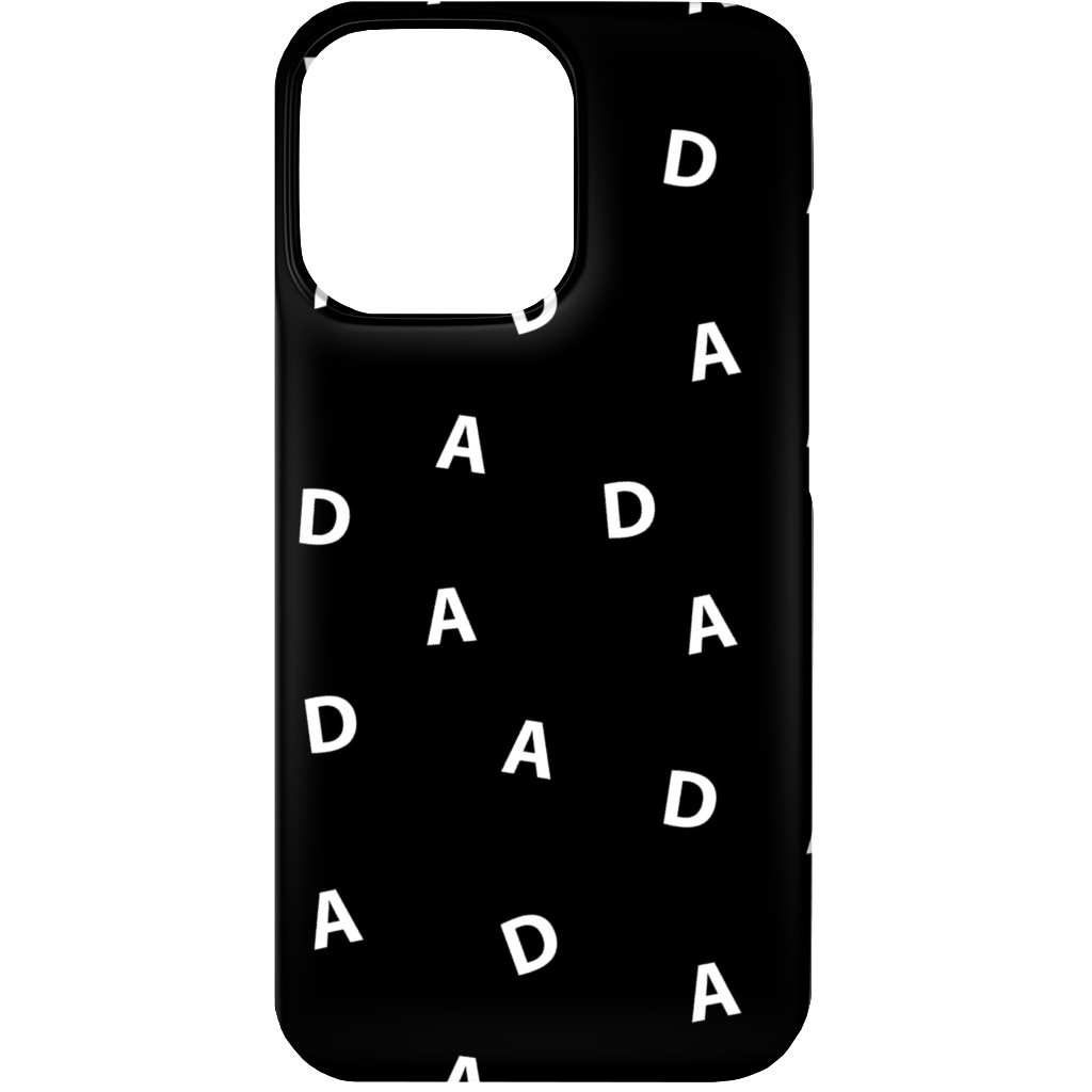 Sweet Dad Typography - Black and White Phone Case, Slim Case, Matte, iPhone 13, Black, Black