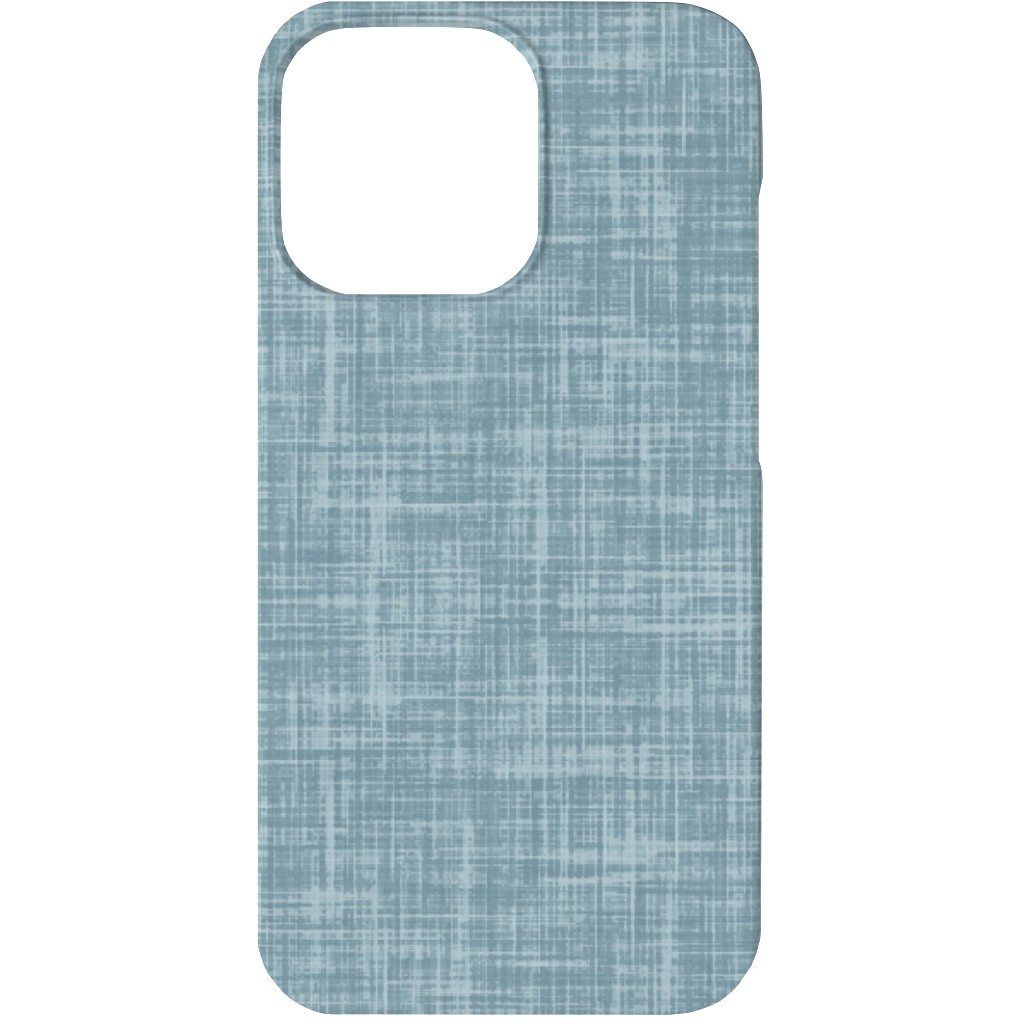 Vintage Linen Phone Case, Slim Case, Matte, iPhone 13, Blue, Marine Layer
