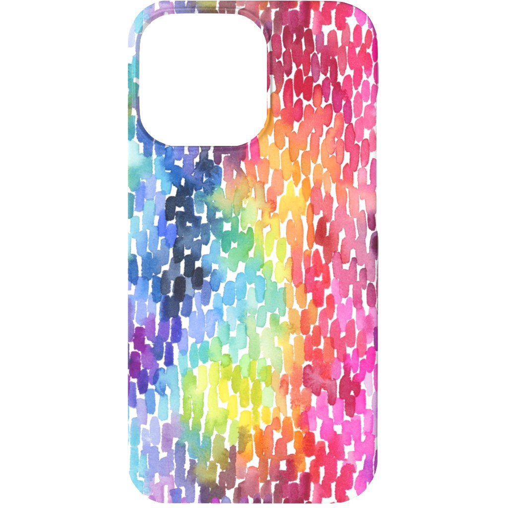 Watercolor Marks - Multi Phone Case, Slim Case, Matte, iPhone 13, Multicolor