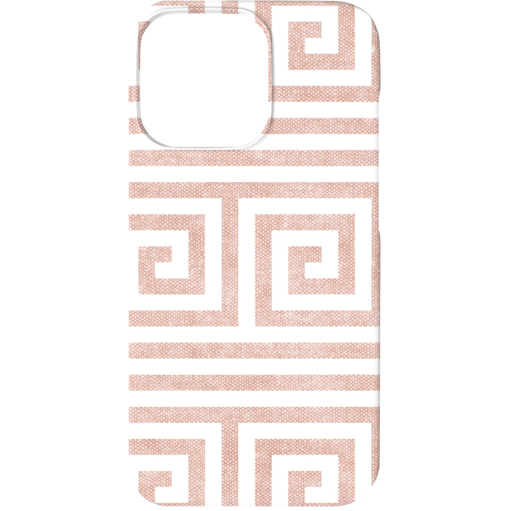 Green Key Stripes - Pink Phone Case, Slim Case, Matte, iPhone 13, Pink