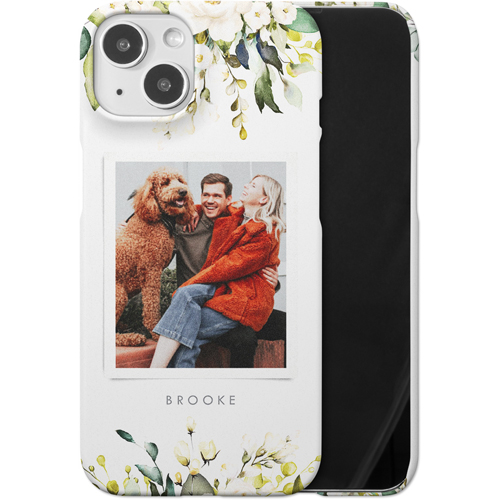 Bountiful Bouquet iPhone Case, Slim Case, Matte, iPhone 14, White, white