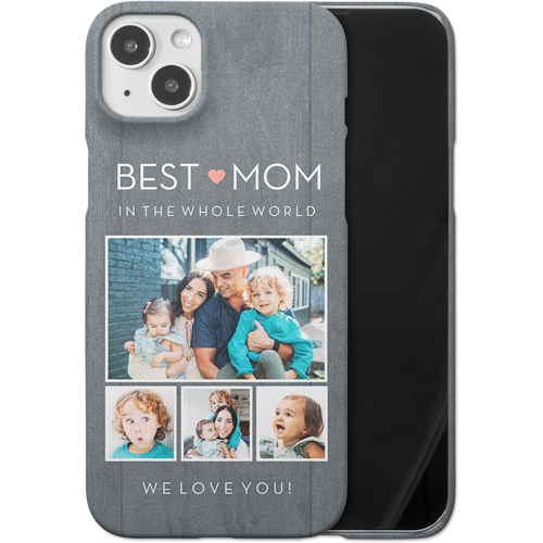 Whole World Love iPhone Case, Slim Case, Matte, iPhone 14 Plus, Pink, salmon