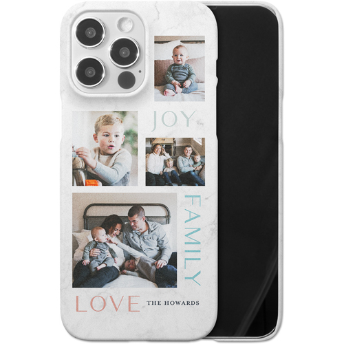 Marble Joy Family Love iPhone Case, Slim Case, Matte, iPhone 14 Pro Max, White