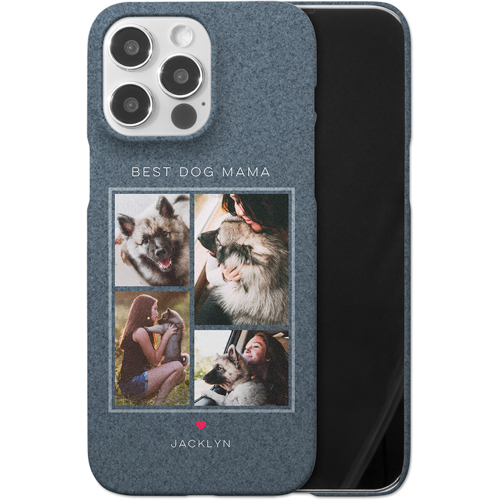 Forever Fur Love iPhone Case, Slim Case, Matte, iPhone 14 Pro Max, Blue, navy