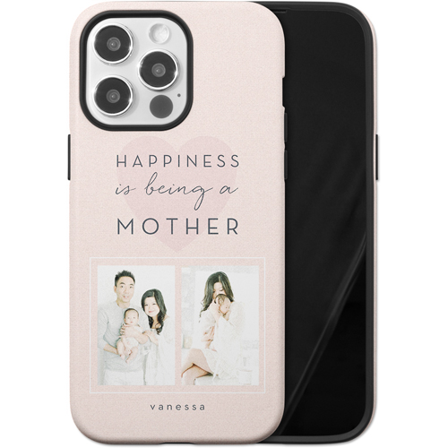 Full of Happiness iPhone Case, Silicone Liner Case, Matte, iPhone 14 Pro Max, Pink