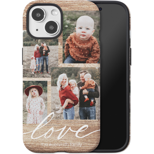 Rustic Love iPhone Case, Silicone Liner Case, Matte, iPhone 15, Brown, camel