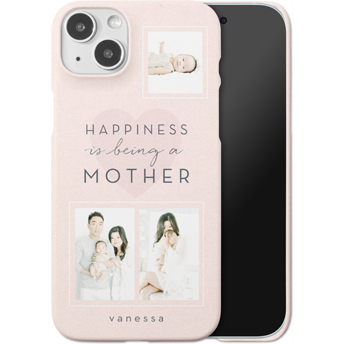 Full of Happiness iPhone Case, Slim Case, Matte, iPhone 15 Plus, Pink