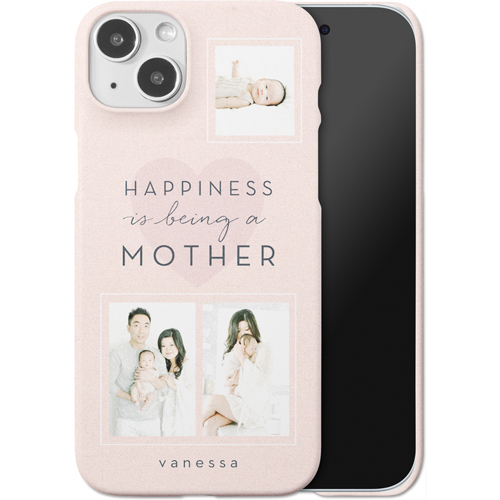 Full of Happiness iPhone Case, Slim Case, Matte, iPhone 15 Plus, Pink, priscilla