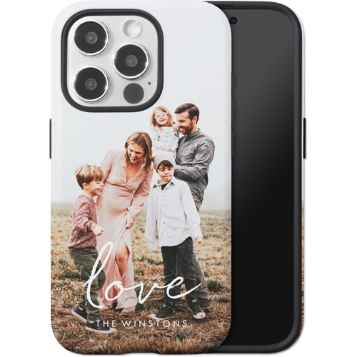 Gallery of One Love iPhone Case, Silicone Liner Case, Matte, iPhone 15 Pro, Multicolor, multi