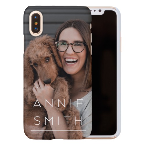 Simply Personal iPhone Case, Slim Case, Matte, iPhone X, White