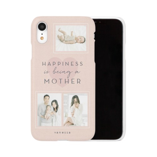 Full of Happiness iPhone Case, Slim Case, Matte, iPhone XR, Pink
