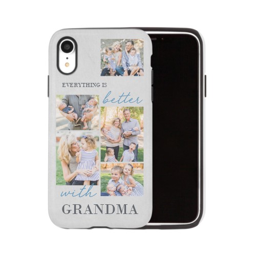 Making Life Better iPhone Case, Silicone Liner Case, Matte, iPhone XR, Blue, cornflower