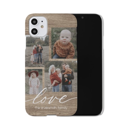 Rustic Love iPhone Case, Slim Case, Matte, iPhone 11, Brown