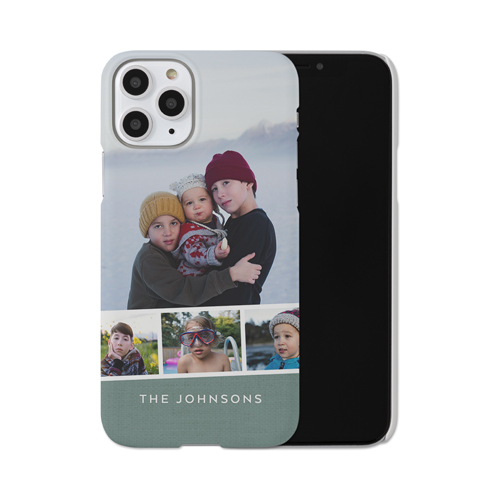 Filmstrip Banner iPhone Case, Slim Case, Matte, iPhone 11 Pro, Blue, lake