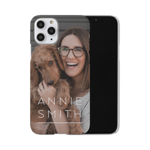 Simply Personal iPhone Case, Slim Case, Matte, iPhone 11 Pro, White, white