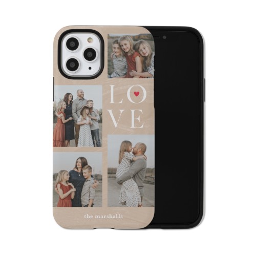 Sand Stacked Love iPhone Case, Silicone Liner Case, Matte, iPhone 11 Pro, Beige